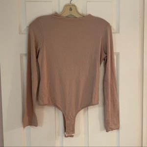 Brown High Neck Bodysuit